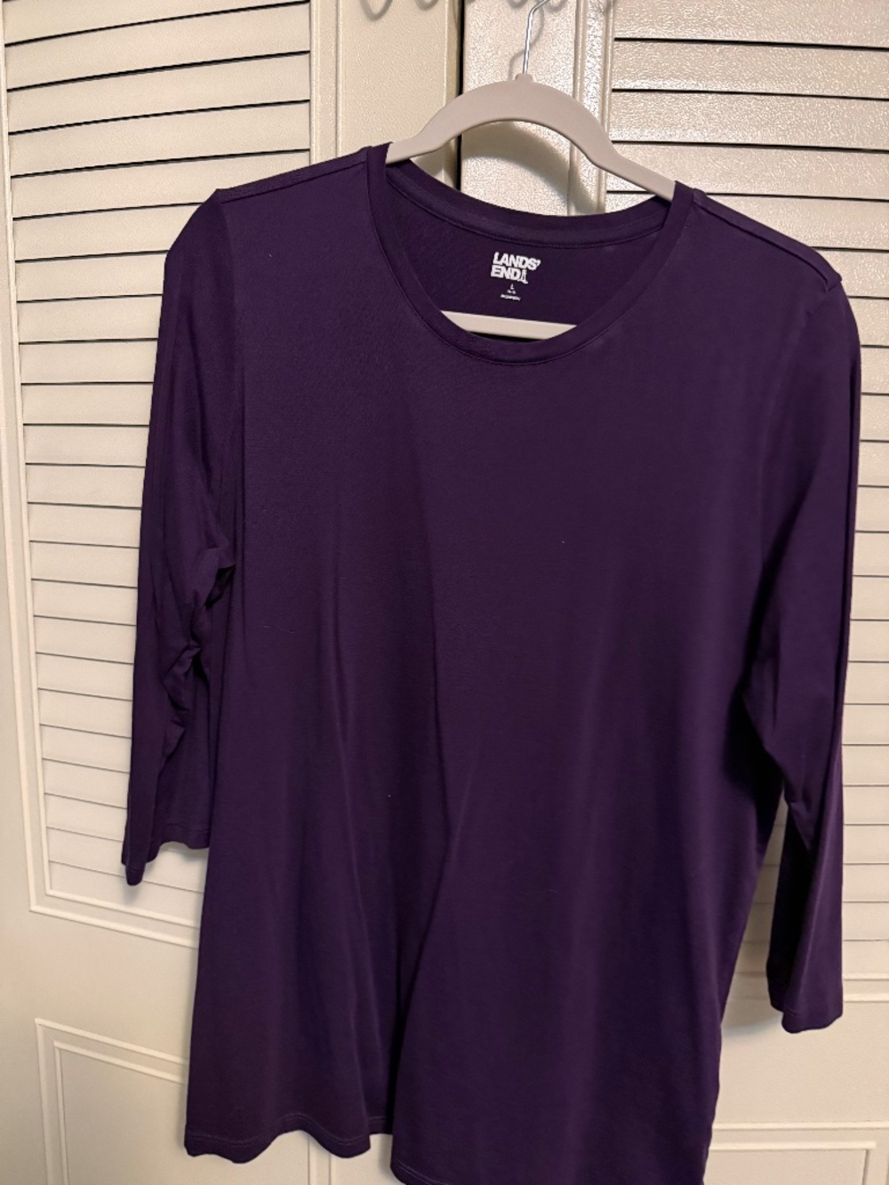 Land ends 3/4 sleeve shirt